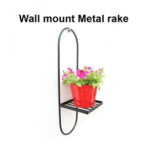 Wall Mount Metal Rake with pot 1 pec