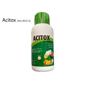 Acitox (W/V) Active Ingredient :Acetamiprid; Formulation : 20% (SL)