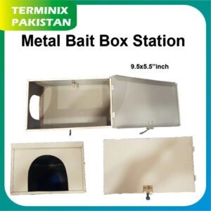 High Quality Metal Bait Box Station for Rodenticide Raticide 9.5×9.5″inch