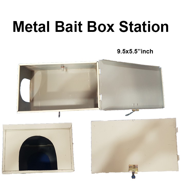 High Quality Metal Bait Box Station for Rodenticide Raticide 9.5×9.5 ...