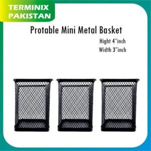 basket Square iron body 4×3 inches 3 pieces set