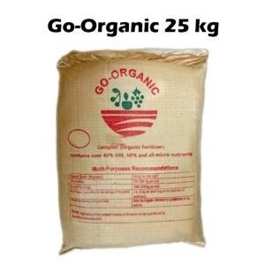 Go-Organic 25Kg Organic Compost and Multipurpose Fertilizer for Plants, Lawn and Garden by HomeGarden {For karachi Only}