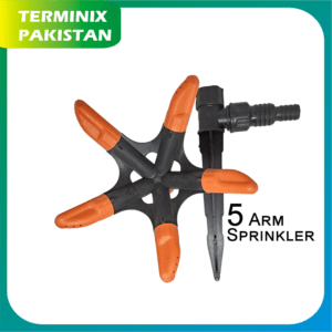 5-Arm Lawn and Garden Sprinkler with Pole- 360 Degrees Rotating Sprinkler – water irrigation system – water sprinkler (0014)