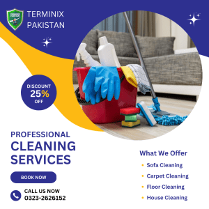 White and Blue Professional Cleaning Services Instagram Post