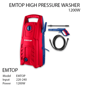 Emtop High Pressure Washer 1200w 90Bar