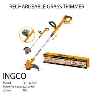 Grass Trimmer Rechargeable Lithium-Ion INGCO Model CGTLI20301