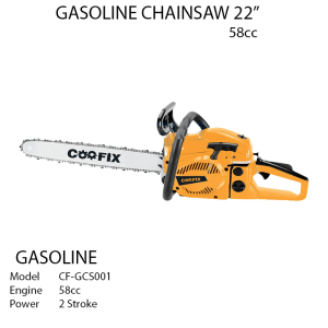 Coofix Gasoline Chainsaw 22” 58cc Model CF-GCS001