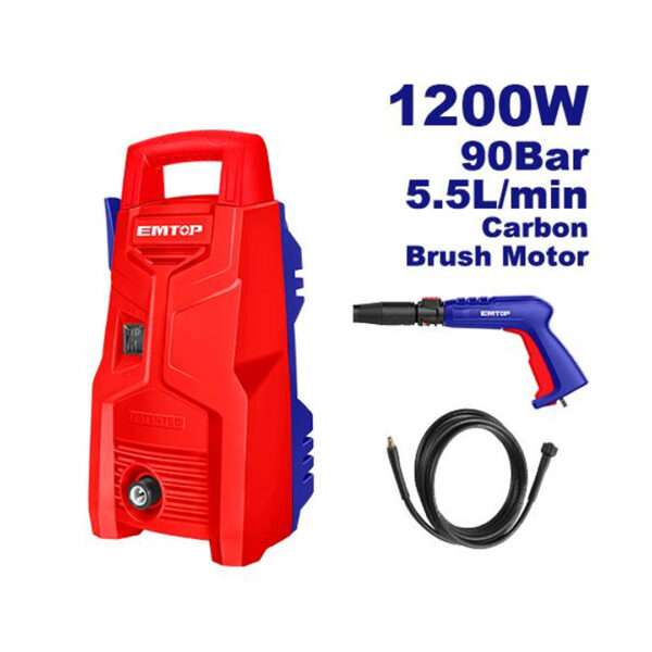 Emtop High Pressure Washer 90 Bar (EHPW1201)