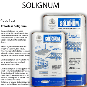 Solignum Colorless 1Ltr /4Ltr