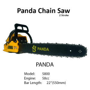 Gasoline Chain Saw Panda Model 5800 2 Stroke