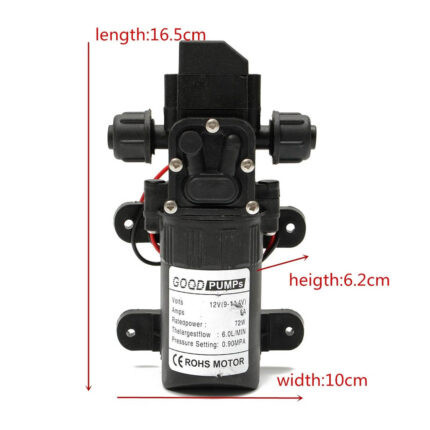 Mini Water Pump 12V 6.2 Bar For Artificial Fountain/ Mist System