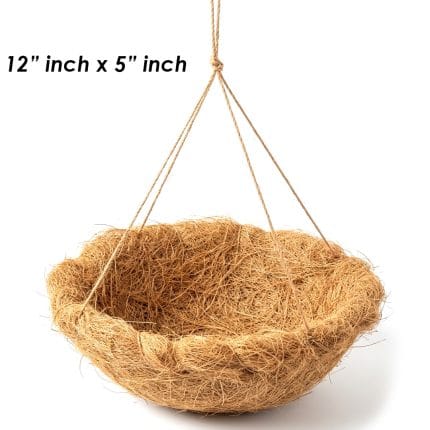 Coco Basket Hanging  Planter – Natural Coco Liner Plant Basket for Gardening & Home Decor BIG (FOR KARACHI ONLY)