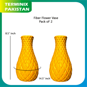 Flower Arrangement Pack Of 2 Fiber unbreakable Plastic Vases - For Home Decoration - Weeding décor - Fiber Flower Plastic Vases Pots