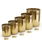 Golden Stainless Steel Planter Pot – Premium Shiny Metallic Finish – Multiple Sizes - Image 2