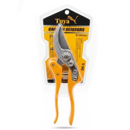 Tuya Garden Scissors – 8 Inch (200mm) | SK-5 Steel Pruning Shears