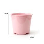Plastic Nursery Plant Pot – Multi Color Indoor & Outdoor Garden Planter 5 inch