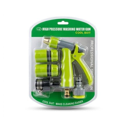 High Pressure Water Spray Gun Set with Adjustable Nozzle – Multi-Purpose Car & Garden Cleaning Kit