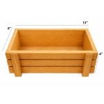 Premium Wooden Planter Box 13 x 6 x 4 Inch | Decorative Wooden Keyari for Indoor & Outdoor Plants