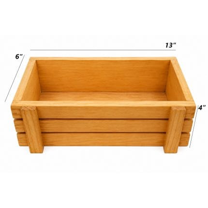 Premium Wooden Planter Box 13 x 6 x 4 Inch | Decorative Wooden Keyari for Indoor & Outdoor Plants