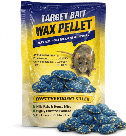 Target Bait Wax Pellet 1kg | Rodent Bait | Rat & Mouse Control Bait